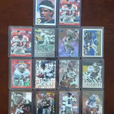 Deion Sanders Sports Card Lot