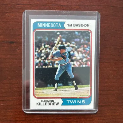 1974 Topps Baseball Card. Harmon Killebrew - Minnesota Twins. Card #400