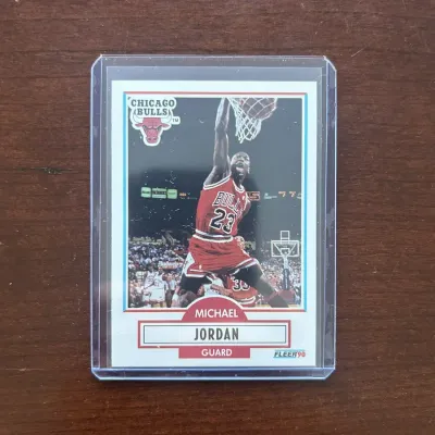 1990 Fleer Basketball Card. Michael Jordan - Chicago Bulls. Card #26