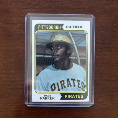1974 Topps Baseball Card. Dave Parker Rookie - Pittsburgh Pirates. Card #252