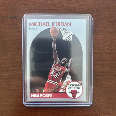 1990 Hoops Basketball Card. Michael Jordan - Chicago Bulls. Card #65