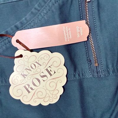 2 Pairs Knox Rose Womens Ankle Skinny Pants Size 10 NWT Teal & Brown