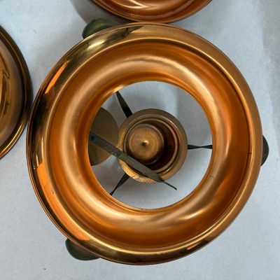 Vintage Copper Chafing Dish Chafing Pan Set with Stand & Burner