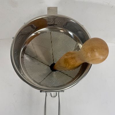 Norpro Stainless Steel Chinois Strainer Set with Stand and Wooden Pestle