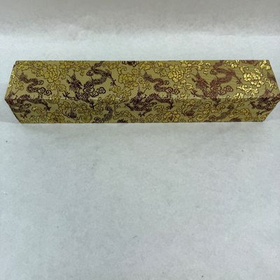 Chinese Silk Brocade Hanging Scroll Art with Decorative Presentation Box