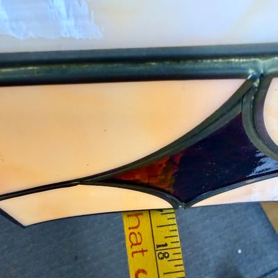 Vintage Tiffany-Style Stained Glass Swag Pendant Light Shade