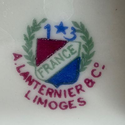 A. Lanternier & Co. Limoges France Teacup and Saucer Set
