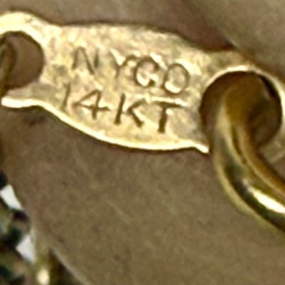 14KT Yellow Gold Rope Chain Necklace 24-Inch