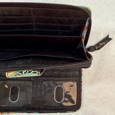 Vera Bradley Paisley Quilted Fabric Turnlock Wallet