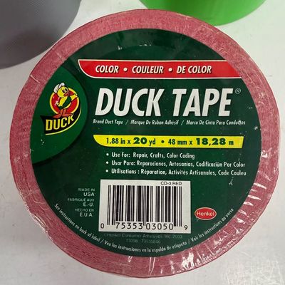 Assorted Duct and Vinyl Tape Rolls Including Duck Tape