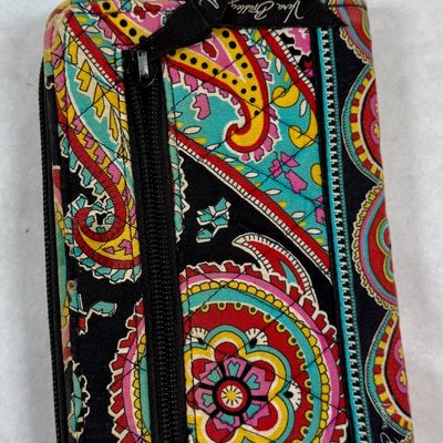 Vera Bradley Paisley Quilted Fabric Turnlock Wallet