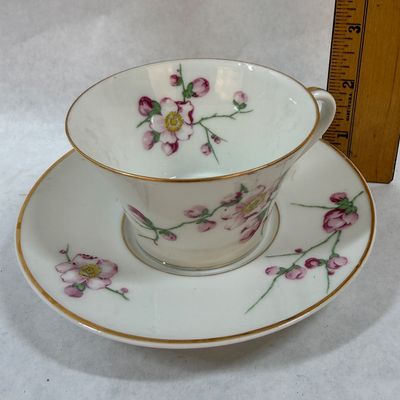 A. Lanternier & Co. Limoges France Teacup and Saucer Set