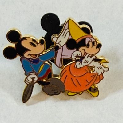 Disney Mickey and Minnie Mouse Enamel Pin