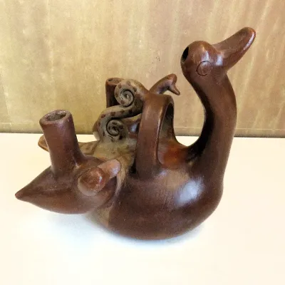 Sale Photo Thumbnail #132: Heron Martinez Mendoza duck candelabra
