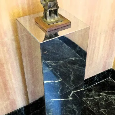 Sale Photo Thumbnail #20: Polished steel pedestal