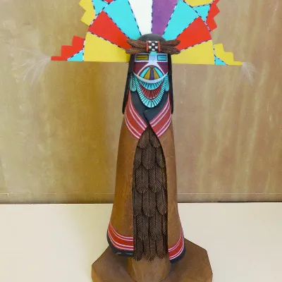 Sale Photo Thumbnail #303: Butterfly Maiden kachina by Bryson Nequatewa
