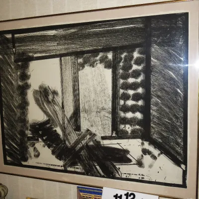 Sale Photo Thumbnail #408: Sir Howard Hodgkin "Thinking aloud in the Museum of Modern Art" 1979 6/100