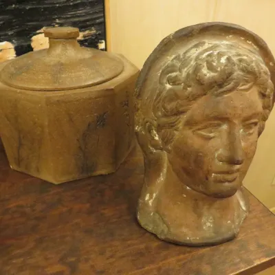 Sale Photo Thumbnail #87: Early 20th century bronze bust of Zeus