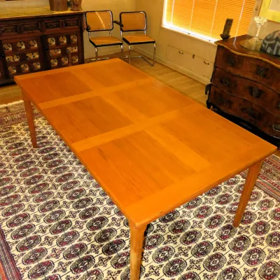 Sale Photo Thumbnail #76: Dyrlund Danish modern teak table