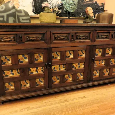 Sale Photo Thumbnail #92: Spanish Baroque revival credenza