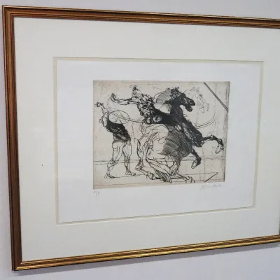 Sale Photo Thumbnail #428: Claude Weisbuch "Homage A Leonardo Da Vinci" 1978
