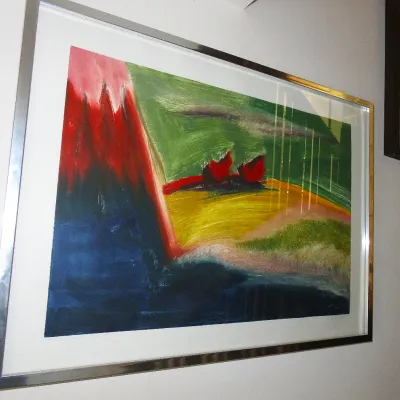 Sale Photo Thumbnail #243: Dick Evans "Two on Ochre Rise" monotype