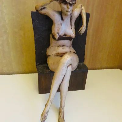 Sale Photo Thumbnail #57: Frank Gallo "Seated Nude" 1964