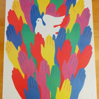 Sale Photo Thumbnail #473: We vote for peace! poster