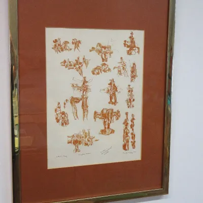 Sale Photo Thumbnail #436: Dimitri Hadzi "Sculpture Studies" artist proof 1961