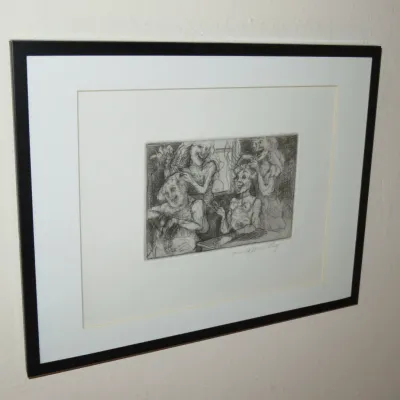 Sale Photo Thumbnail #249: June Leaf "beauty Parlor" etching