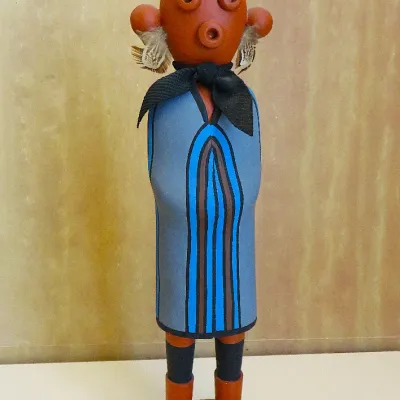 Sale Photo Thumbnail #306: Mudhead kachina by Wilson Kaye