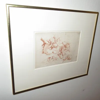 Sale Photo Thumbnail #252: Francois Boucher "Putti" lithograph
