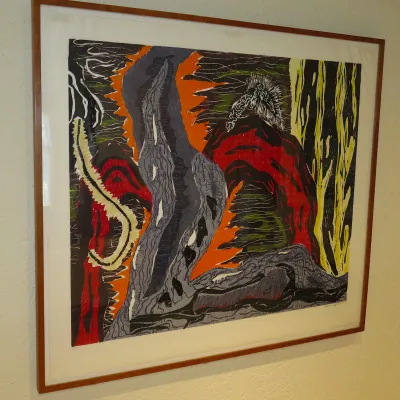Sale Photo Thumbnail #257: Gregory Amenoff "Chamber" 34/35 woodcut
