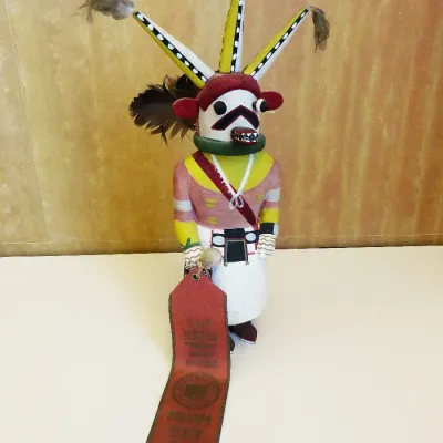Sale Photo Thumbnail #293: Hopi Wakas award winning kachina 1959