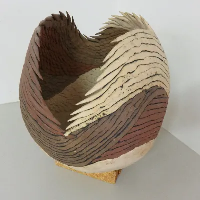 Sale Photo Thumbnail #542: Unknown artist feathered bowl