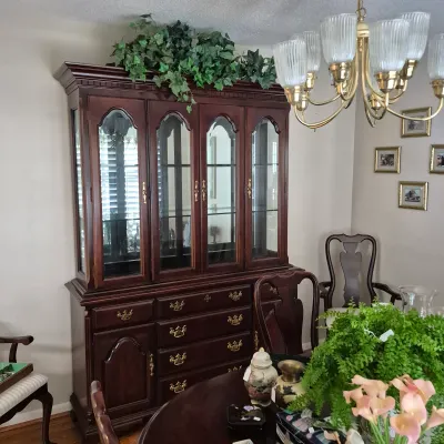 Sale Photo Thumbnail #3: Dining Room Glass Front Hutch