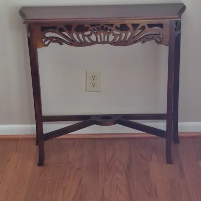 Sale Photo Thumbnail #4: Narrow  Mahogany Accent Table