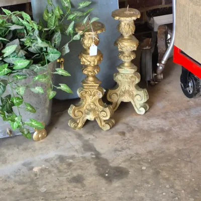 Sale Photo Thumbnail #55: Vintage Tall Candle Holders
