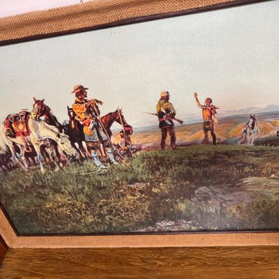 Sale Photo Thumbnail #43: Pipe of Peace (Wildman's Truce) framed art