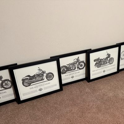 Sale Photo Thumbnail #127: Harley Davidson framed art