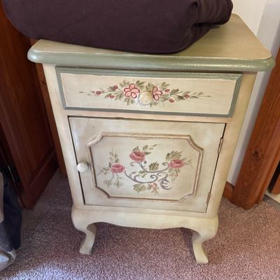 Sale Photo Thumbnail #176: Hand painted side cabinet 