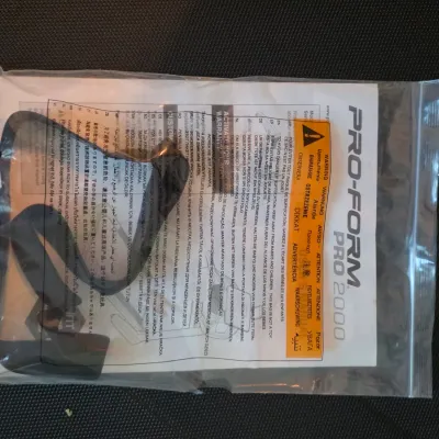 Pro-Form Pro 2000 user manual and safety key sealed inside original clear plastic packaging.