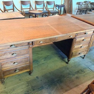 Professionally restored antique walnut desk