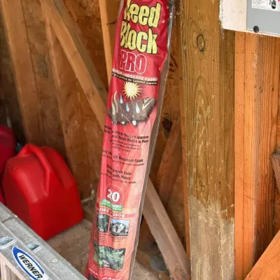 Sale Photo Thumbnail #212: Roll of Easy Gardener Weed Block PRO premium landscape fabric, sealed in original plastic packaging.
