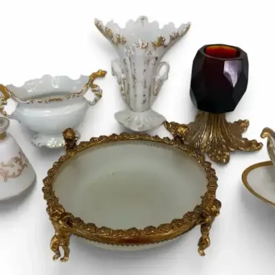 Vintage Decorative Porcelain And Glassware Set
