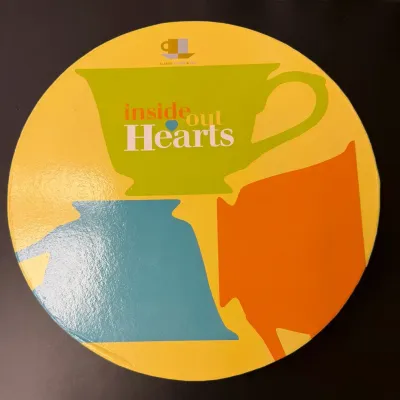 New - Yedi Houseware Inside Out Hearts 12-Piece Porcelain Coffee & Tea Set 