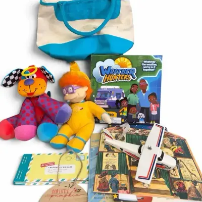 Children’s Books, Plush Toys, Weather Hunters Game & More