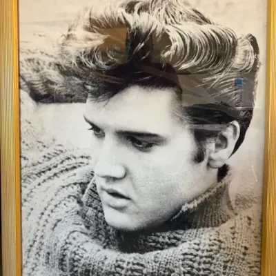 Elvis Presley 1935–1977 Framed Black & White Portrait