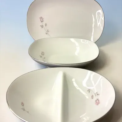 Vintage Noritake Pasadena 6311 Fine China - 3 Piece Serving Set