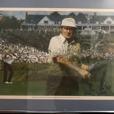 Raymond Floyd Signed 1986 U.S. Open Golf Print 9/500